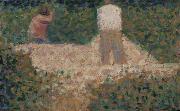 Georges Seurat Two Stonebreakers painting